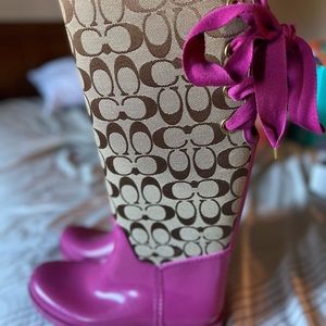 Coach rainboots